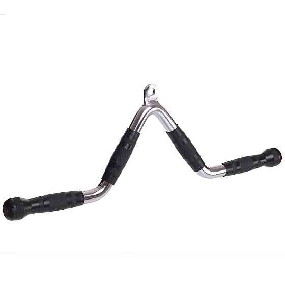 Рукоятка для тяги на трицепс V-образная обрезиненная Zelart 2739 Киев