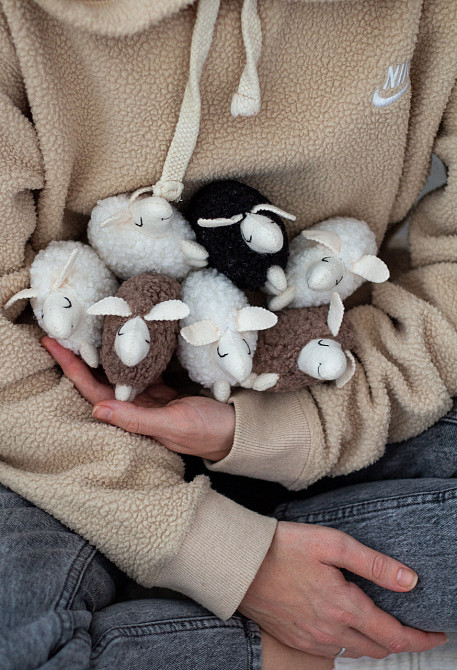 Мобіль на ліжечко для немовлят Овечки букле Київ - фото 9