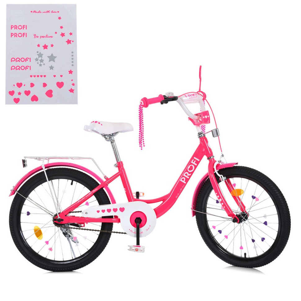 Велосипед дитячий MB 20042-1, 20 дюймів, малиновий Вінниця - фото 3