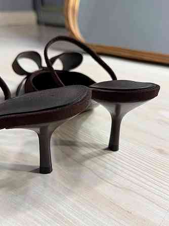 Туфлі жіночі Meideli F566-54 slingback човники з бантом екозамша коричневі, 40, 26 см Київ