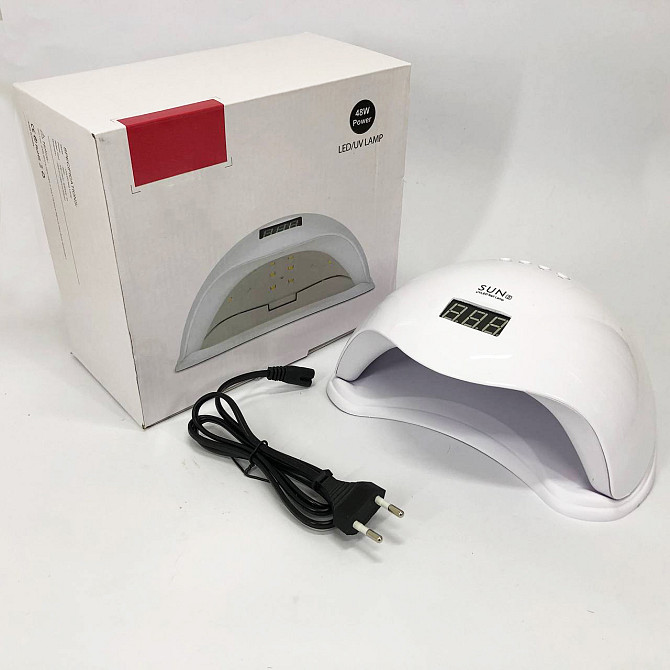 Led лампа для сушіння гель-лаків Sun 5 nail lamp FD93-1, Лампа для манікюру сенсорна EF-84 Одеса - фото 3