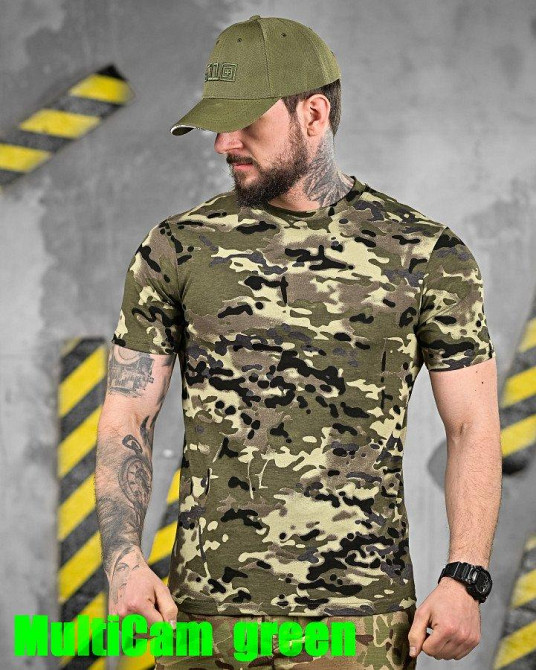 ХЛОПКОВА тактична футболка PATRIOT MultiCam green ДЛ6384 Одеса - фото 1