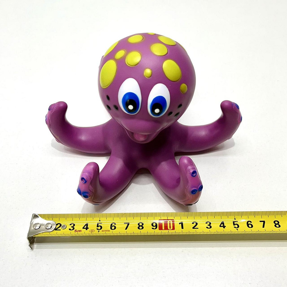 Розвиваюча іграшка Limo Toy для ванної Восьминіг-кільцеброс 17см Фіолетова (AQ 0001) Чернігів - фото 2