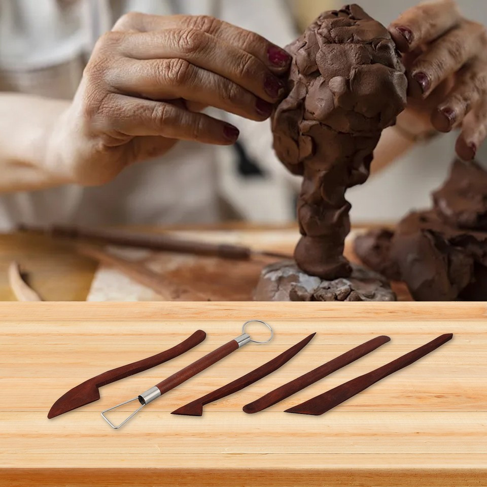 Набор деревянных стеков для лепки из полимерной глины 5шт Киев - изображение 8