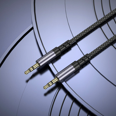 Кабель мультимедийный 3.5mm M to 3.5mm BL24 metal grey BOROFONE (6941991118968) Винница - изображение 9