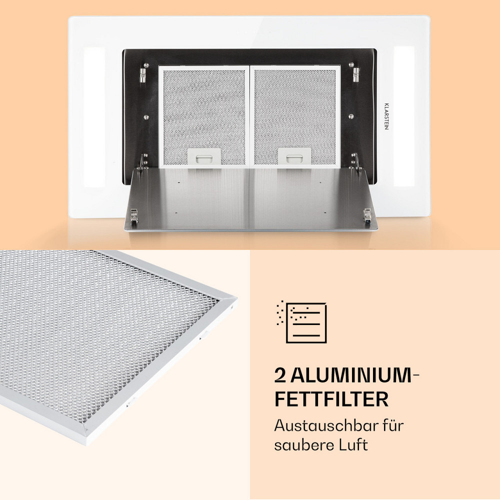 Потолочная вытяжка Remy 90 см 619 м³/ч 230 Вт 3 уровня дистанционного управления без сменного фильтра Белый Ровно - изображение 6