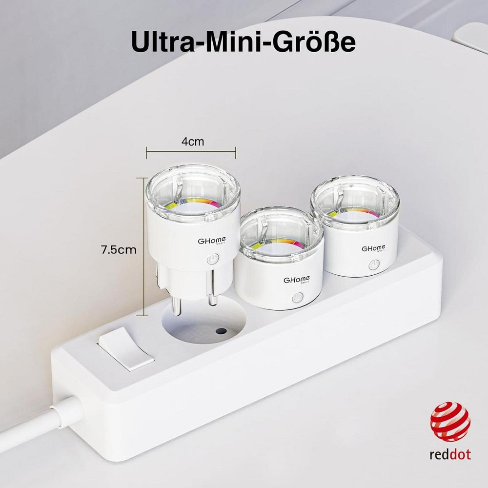 Розумна розетка GHome Wi-Fi працює з Alexa Google Home, сертифікована TÜV Дніпро - фото 7