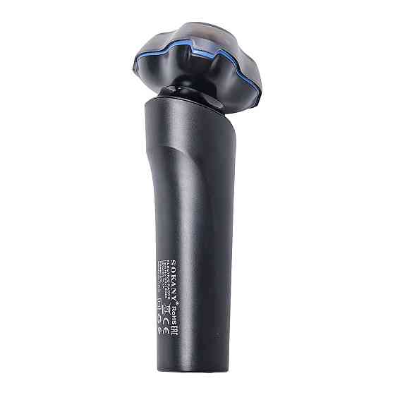 Sokany Електробритва 5 Вт 800 mAh бритва електрична бездротова з 3 голівками для гоління Синя S Коломия