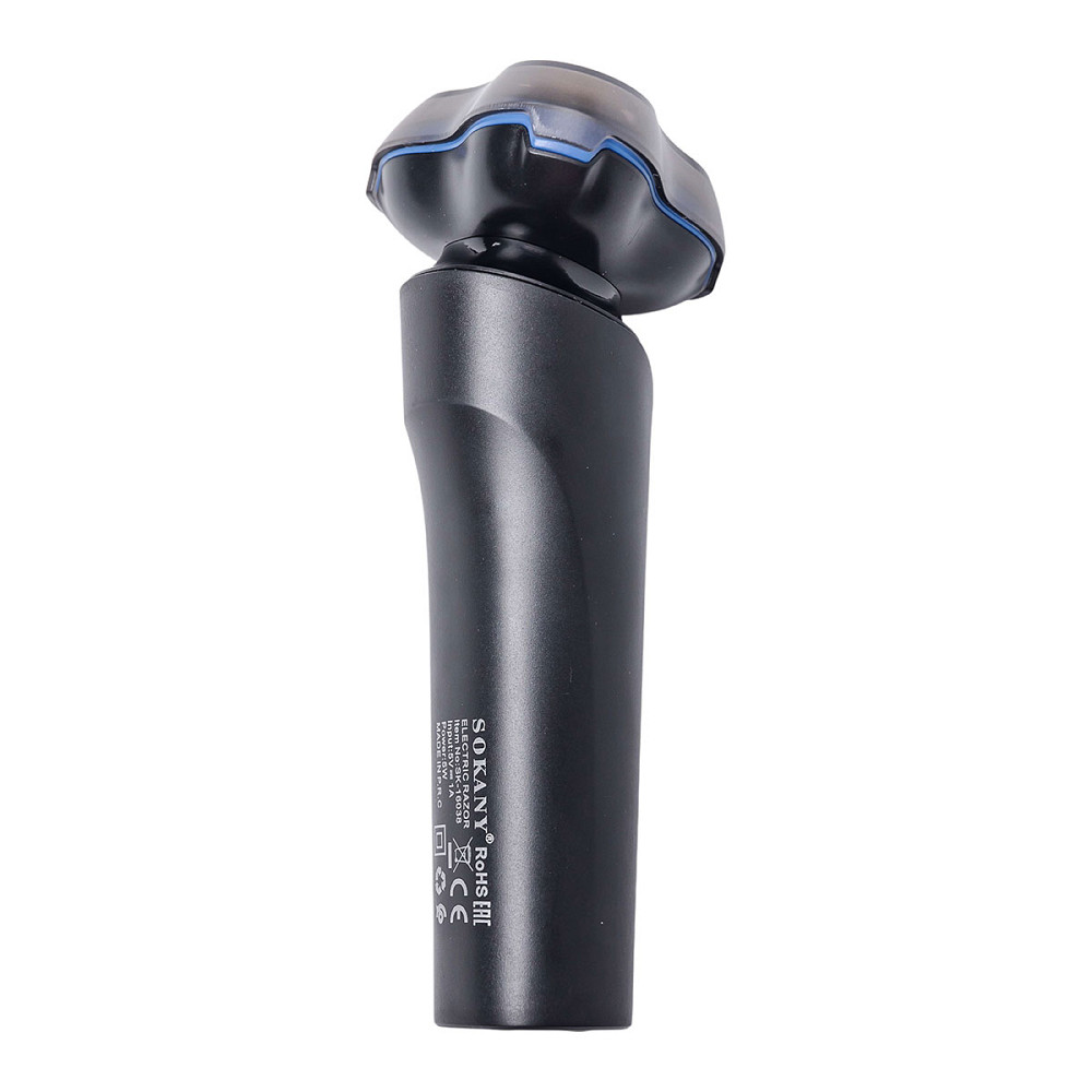 Sokany Електробритва 5 Вт 800 mAh бритва електрична бездротова з 3 голівками для гоління Синя S Коломия - фото 2