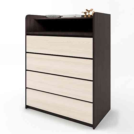 Комод пеленальный Эверест 80х45х101 венге + дуб молочный (телескопы) (DTM-2448) Львов