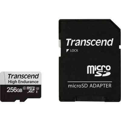 Карта памяти Transcend 256GB microSDXC class 10 UHS-I U3 High Endurance (TS256GUSD350V) Винница