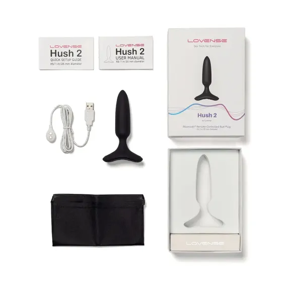 Анальная смарт-вибропробка Lovense Hush 2, размер XS Львов