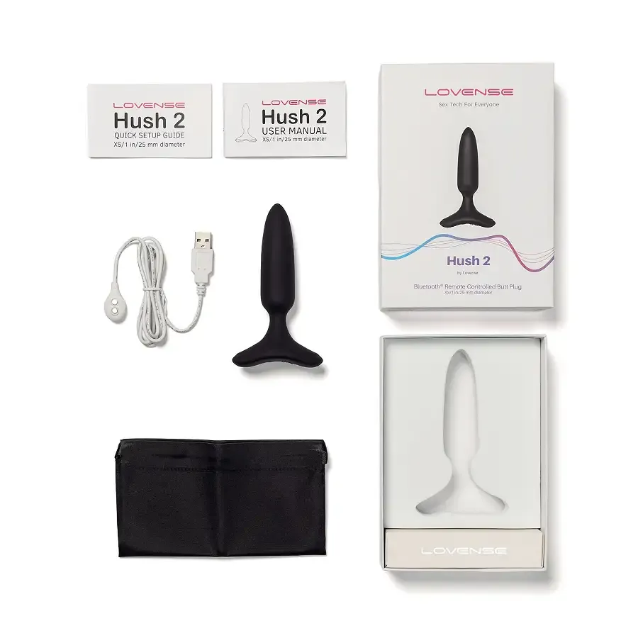 Анальная смарт-вибропробка Lovense Hush 2, размер XS Львов - изображение 3