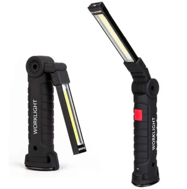 Акумуляторний ліхтар Worklight W-52 360°: Магніт, 5 режимів, LED COB, надійний помічник у ремонті та подорожах Київ - фото 13