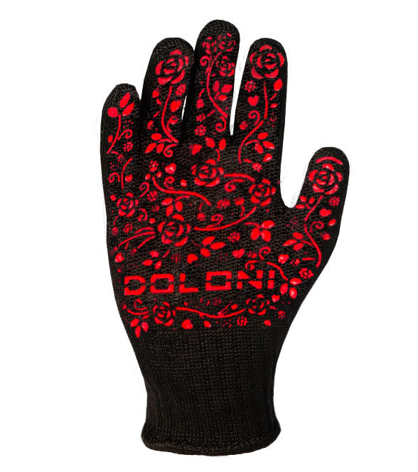 Doloni рукавички робочі захисні трикотажні з ПВХ малюнком, розмір 9, Садові 711 Рівне - фото 1