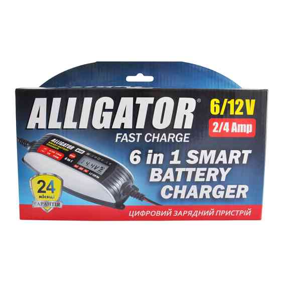 Зарядний пристрій АКБ Alligator 6/12В 120А·год 4А Львів