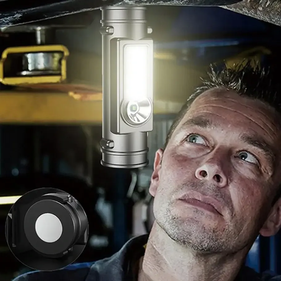 Налобний ліхтар Police BL-872 XPE+COB з магнітом і USB-зарядкою Одеса - фото 5