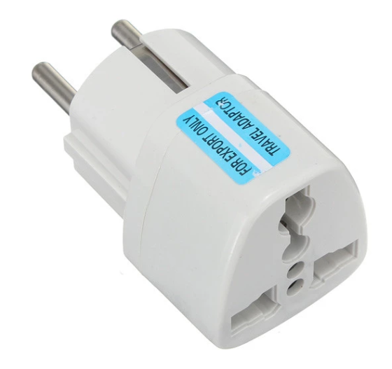 Перехідник живлення 220В з ENG/USA/Euro/China на EURO розетки, білий Вінниця