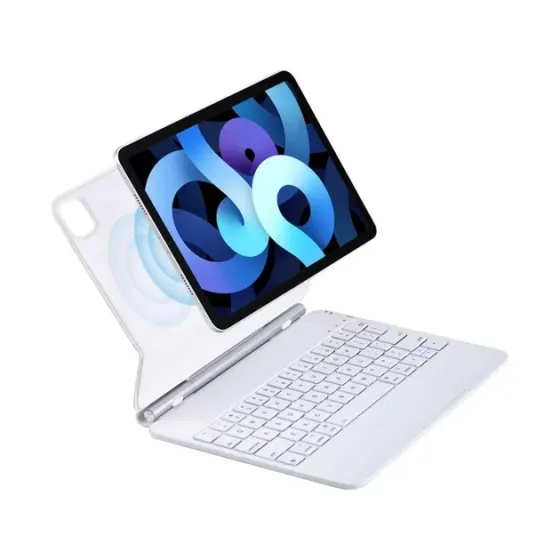 Чехол магнитний iPad Pro 11 A2837 A3358 Клавиатура (белый) Одесса