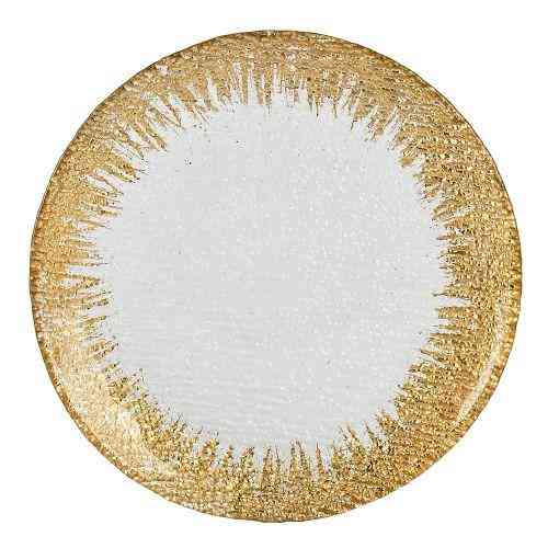 Набор стеклянных тарелок 20 см (6 шт) | Блюдо десертное/сервировочное Киев