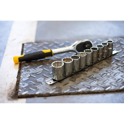 Набір головок Stanley торцевих 1/4&quot; 10 шт, з тріскачкою (STMT82666-0) Вінниця - фото 2