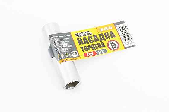 Головка торцева 6-гранна подовжена 1/2" 15x78мм CrV 78-0515 Київ