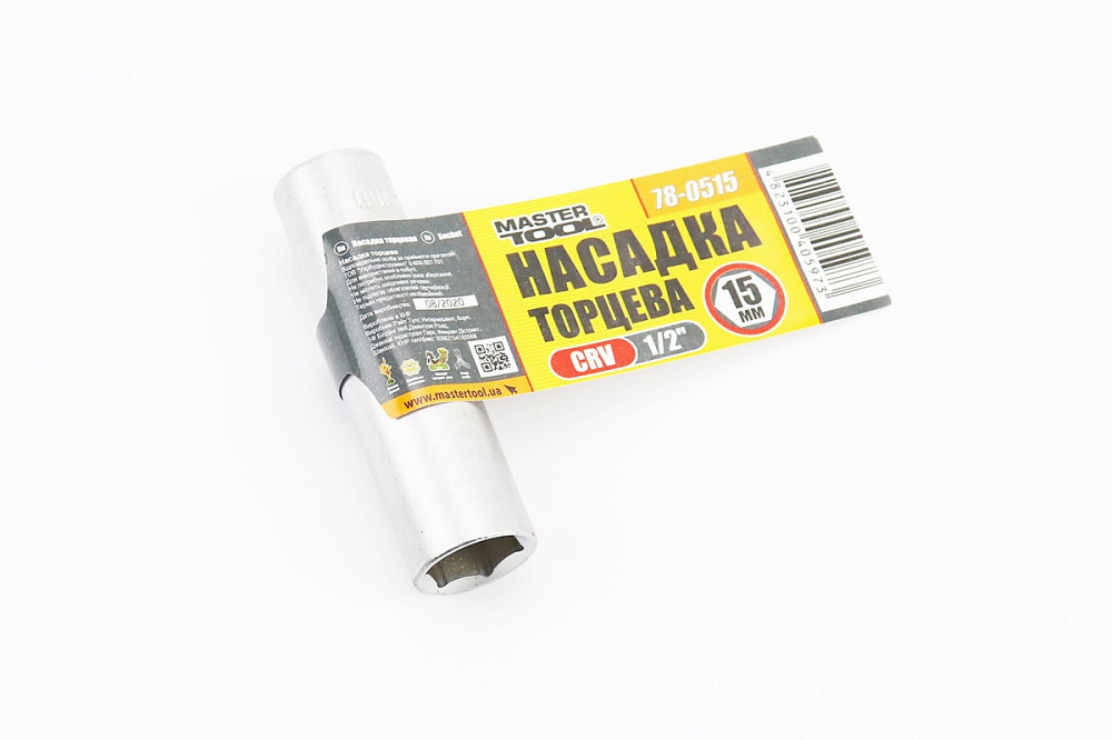 Головка торцева 6-гранна подовжена 1/2" 15x78мм CrV 78-0515 Київ - фото 2