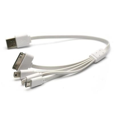 Дата кабель USB 2.0 AM to Lightning + Micro 5P + Mini 5P + Apple 30pin PowerPlant (KABUSBALL) Вінниця - фото 1