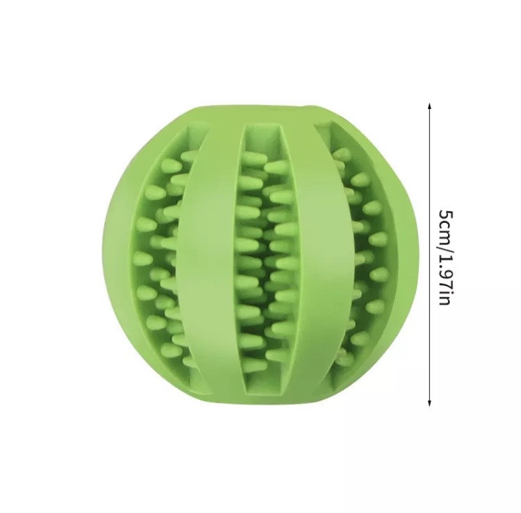 Мячик для собак с прорезями для зубов и корма , зеленый - диаметр мячика 5см, резина. Киев - изображение 6