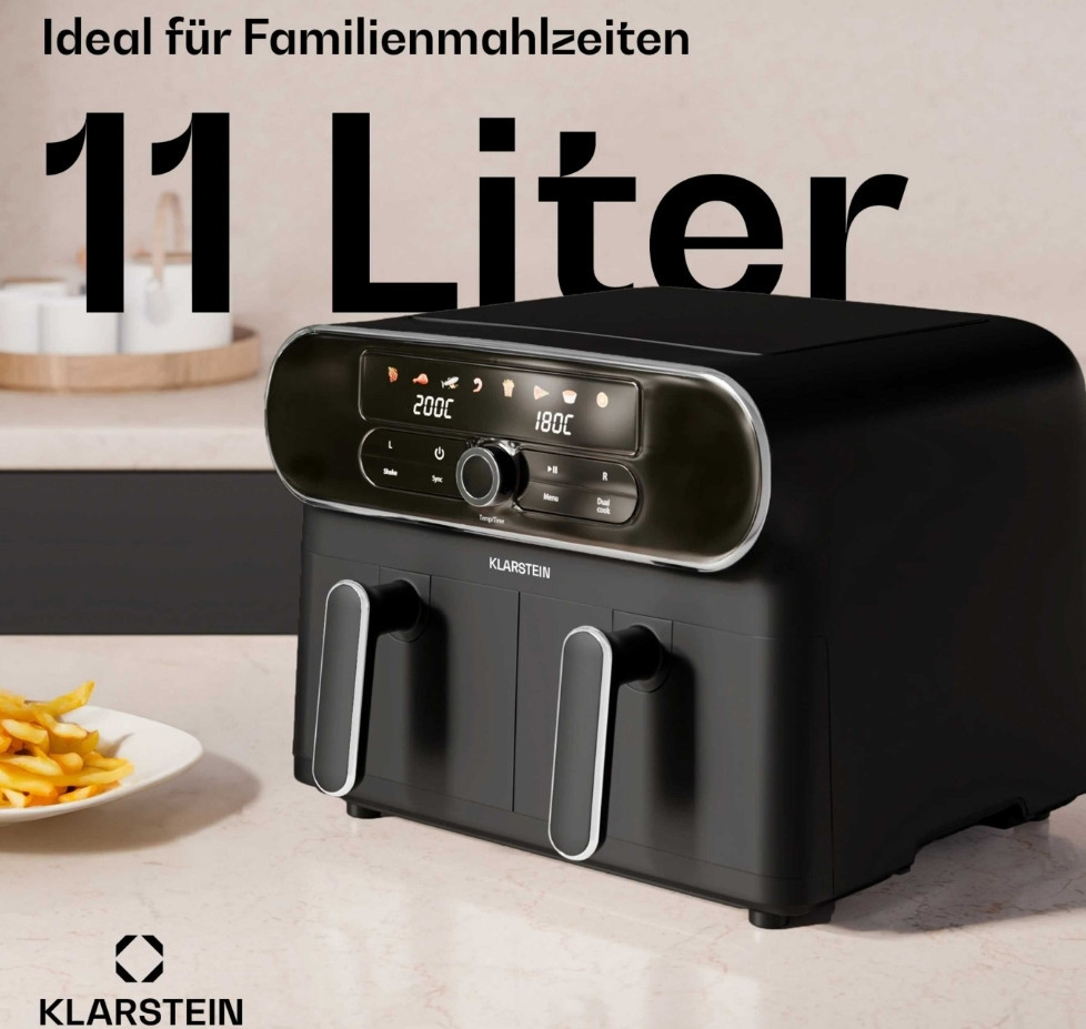 Аерогриль AuraAir Color Touch – 11 л, 2 відсіки, 1700 Вт. Київ - фото 2