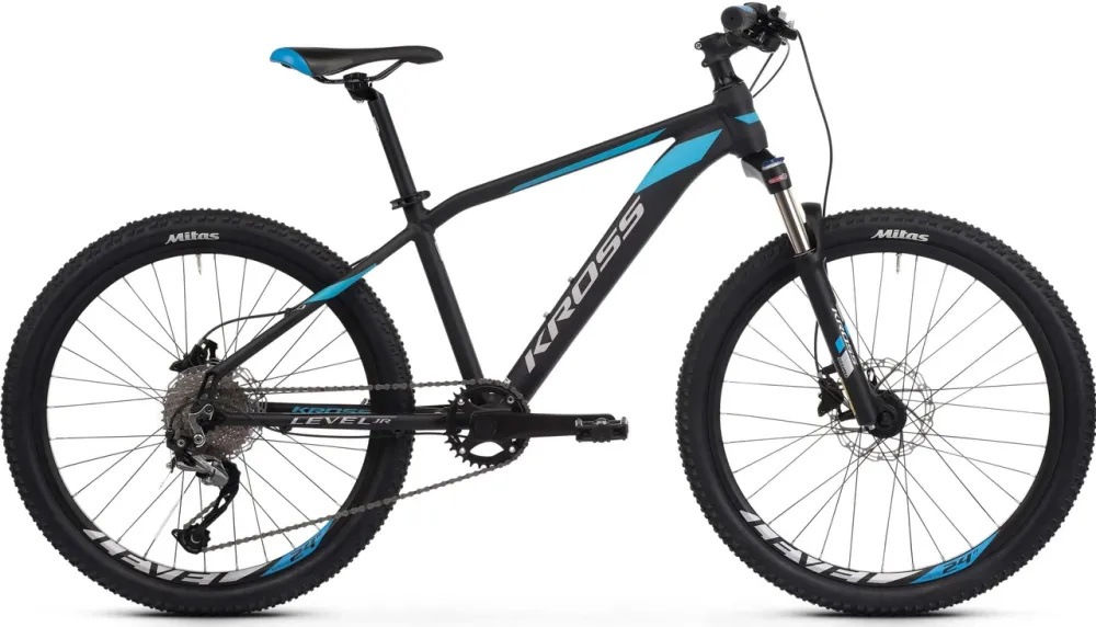 Велосипед Kross Level Jr 3.0 24 Czarny Синій Srebrny Мат 2021 Київ - фото 1