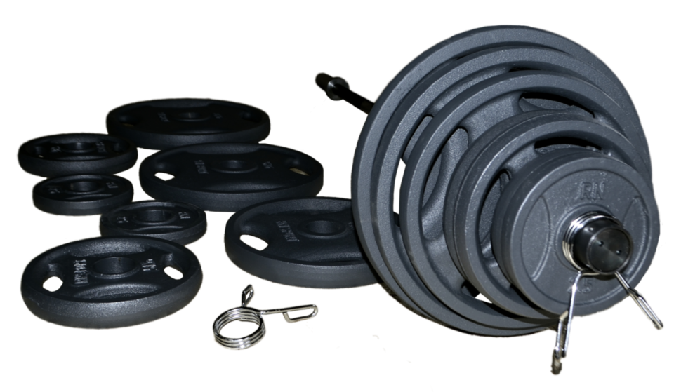 Штанга олімпійська чавунна на 220 кг Гантелі, гирі, штанги та диски набірні Київ - фото 10