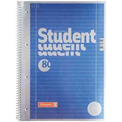 Зошит Brunnen Коледж-блок А4 Premium лінія 80 аркушів мет. блакитний (10 671 27) Вінниця