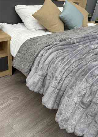 Плед 200х230 см (+-10см) на овчине 