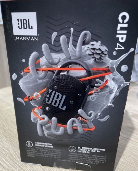 Портативна колонка JBL Clip 4 Black.JBL Clip 4 Black Харків - фото 2