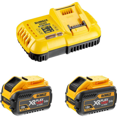 Набор аккумулятор + зарядное устройство DeWALT ЗУ 18V, 54V, исходный ток 8А, 2x12Ah(54V) (DCB118Y2) Винница - изображение 1