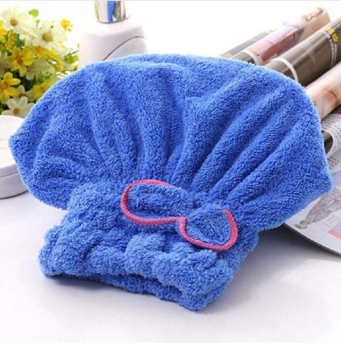 Тюрбан для волосся універсальний блакитний Київ - фото 1