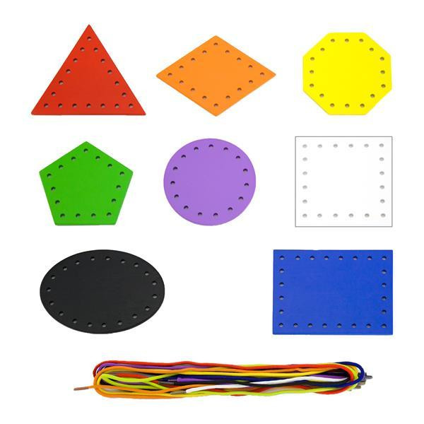 Дерев'яна шнурівка Viga Toys Геометричні фігури (50538) Харків - фото 6