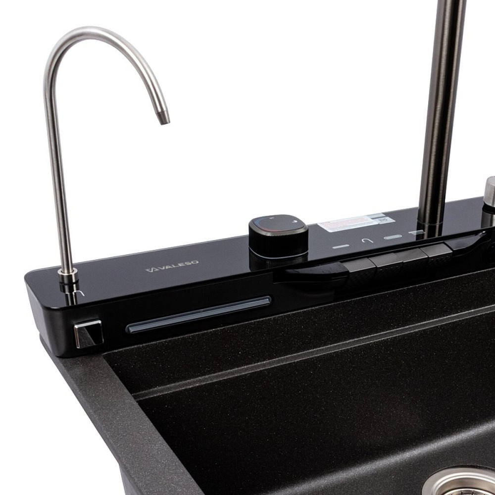 VALESO Кухонна мийка гранітна 7546 EVANORA матова (моріон) VALESO Коломия - фото 5