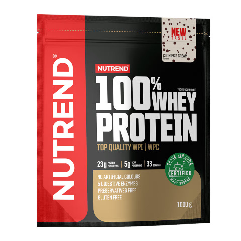 Протеин Nutrend 100% Whey Protein 1000g (Cookies cream) Луцк - изображение 1
