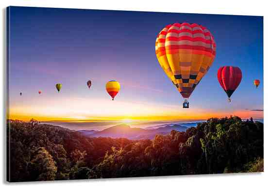 Картина полотно у вітальню / спальню  Повітряні кулі   MLP_328 ( 60х30см ) 70x140 см Київ