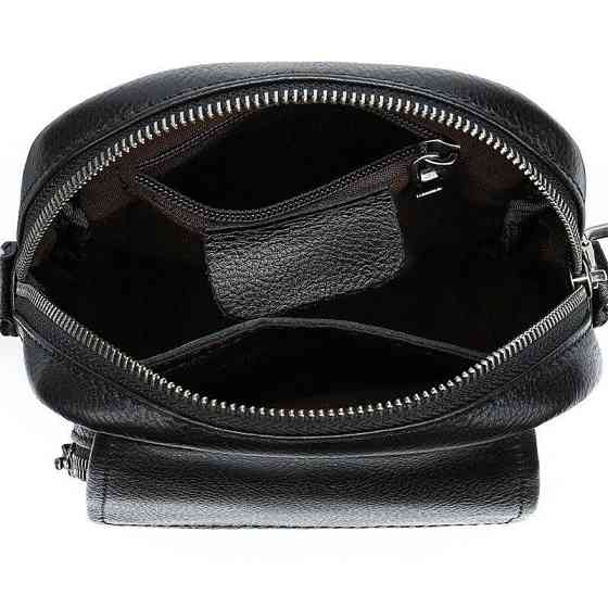 Сумка мужская кожаная флотар Vintage 14943 Черная Киев