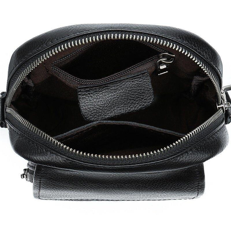 Сумка мужская кожаная флотар Vintage 14943 Черная Киев - изображение 5