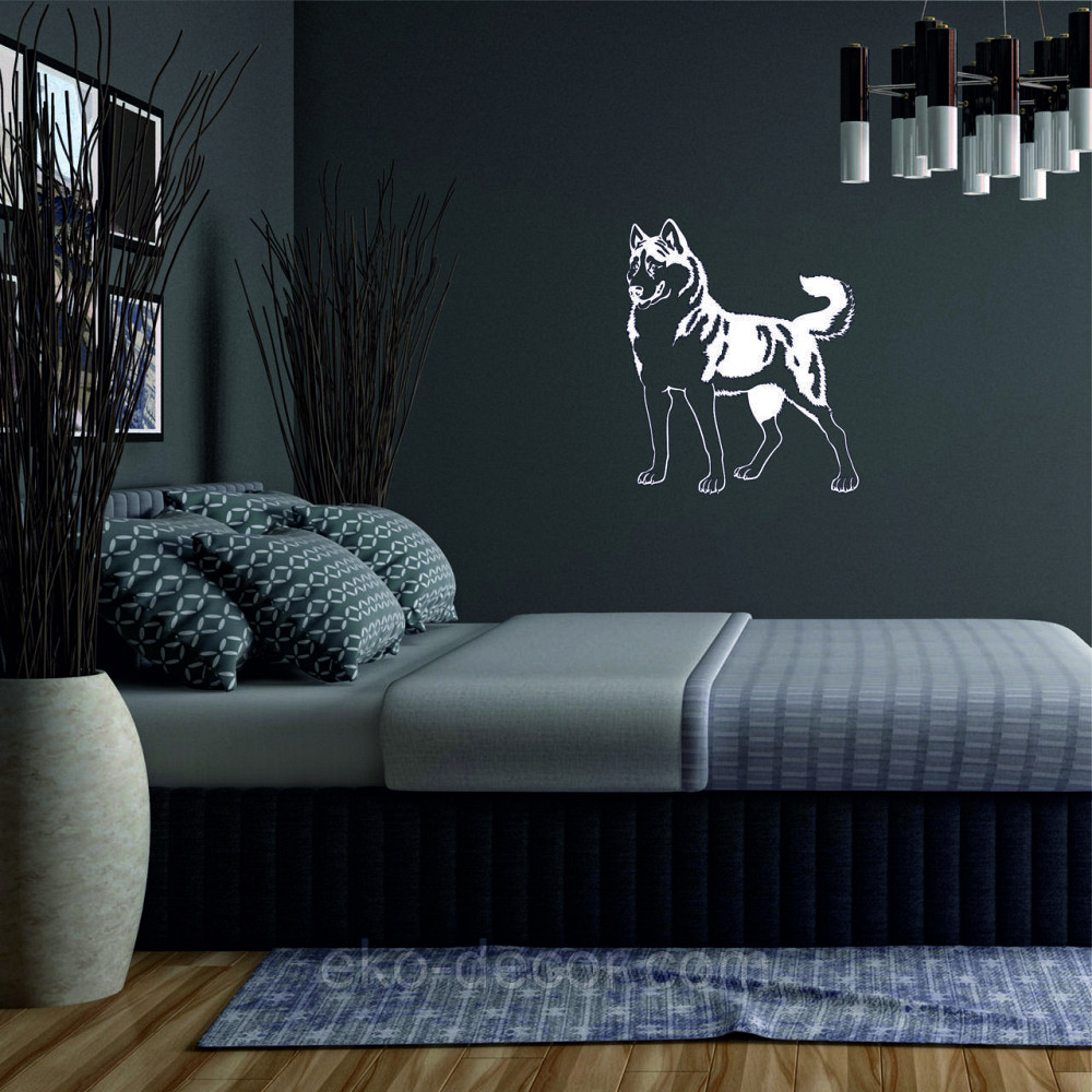 Декоративное настенное Панно «Хаска», Декор на стену 70*59 см, Белый Киев - изображение 3