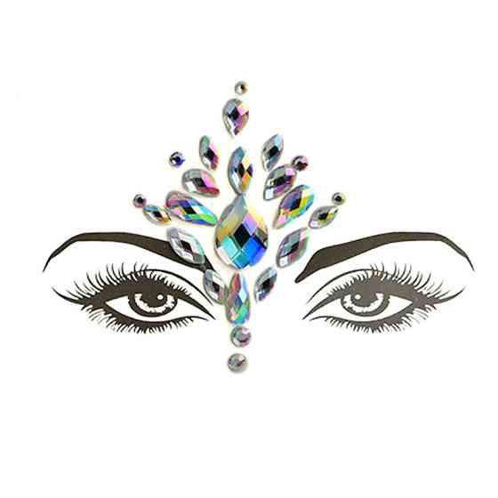 Стрази для обличчя one size різнобарвний Київ