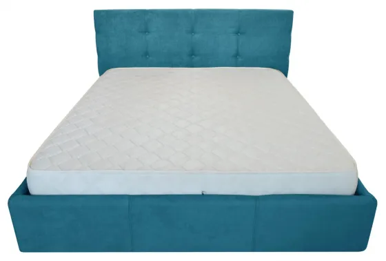 Ліжко Manchester Comfort 120 х 190 см З підйомним механізмом та нішою для білизни Блакитний Київ