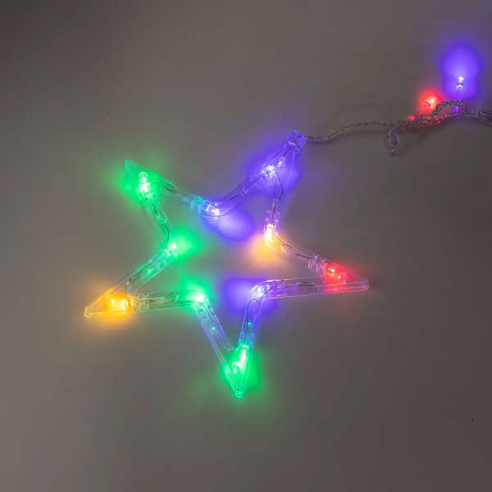 Garlando Електрична гірлянда Зірка штора 3 метри на вікно для фотозон мультиколор WYF11ML Коломия - фото 3