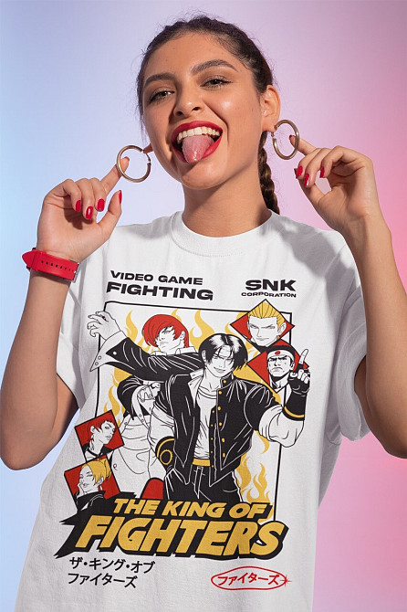 Футболка мужская аниме Стреет Фигхтер Вс Кинг оверсайз (S/M/L) Черний AnimeJ0022 Днепр - изображение 9