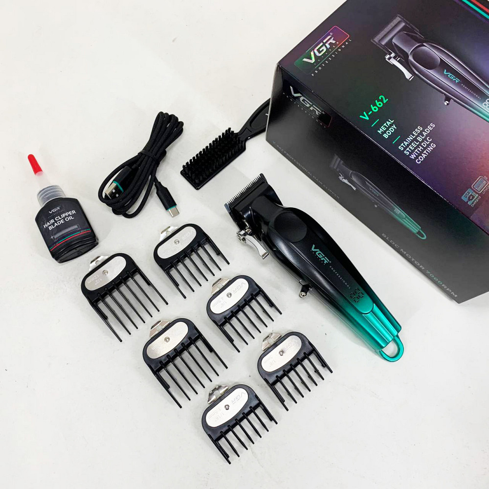 Машинка для стрижки з насадками бездротова VGR, Машинка для окантовки акумуляторна OB-65 Львів - фото 9