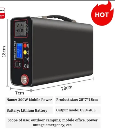 Портативная электростанция 300W 333Wh LiFePO4 Винница